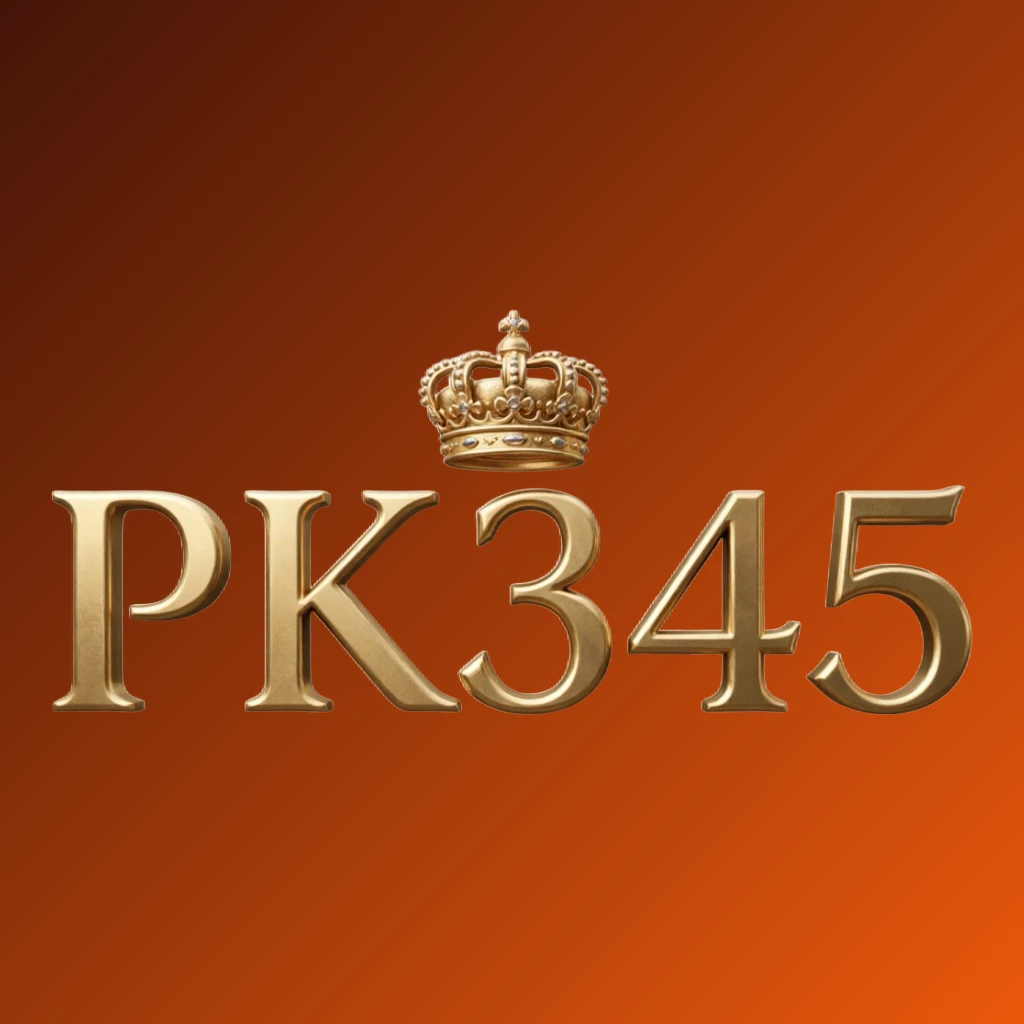 PK345 luxury brand logo with a gold metallic crown above the letters, featuring a royal design and wide horizontal rectangular wordmark on a transparent background PK345 luxury brand logo with a gold metallic crown above the letters, featuring a royal design and wide horizontal rectangular wordmark on a transparent background